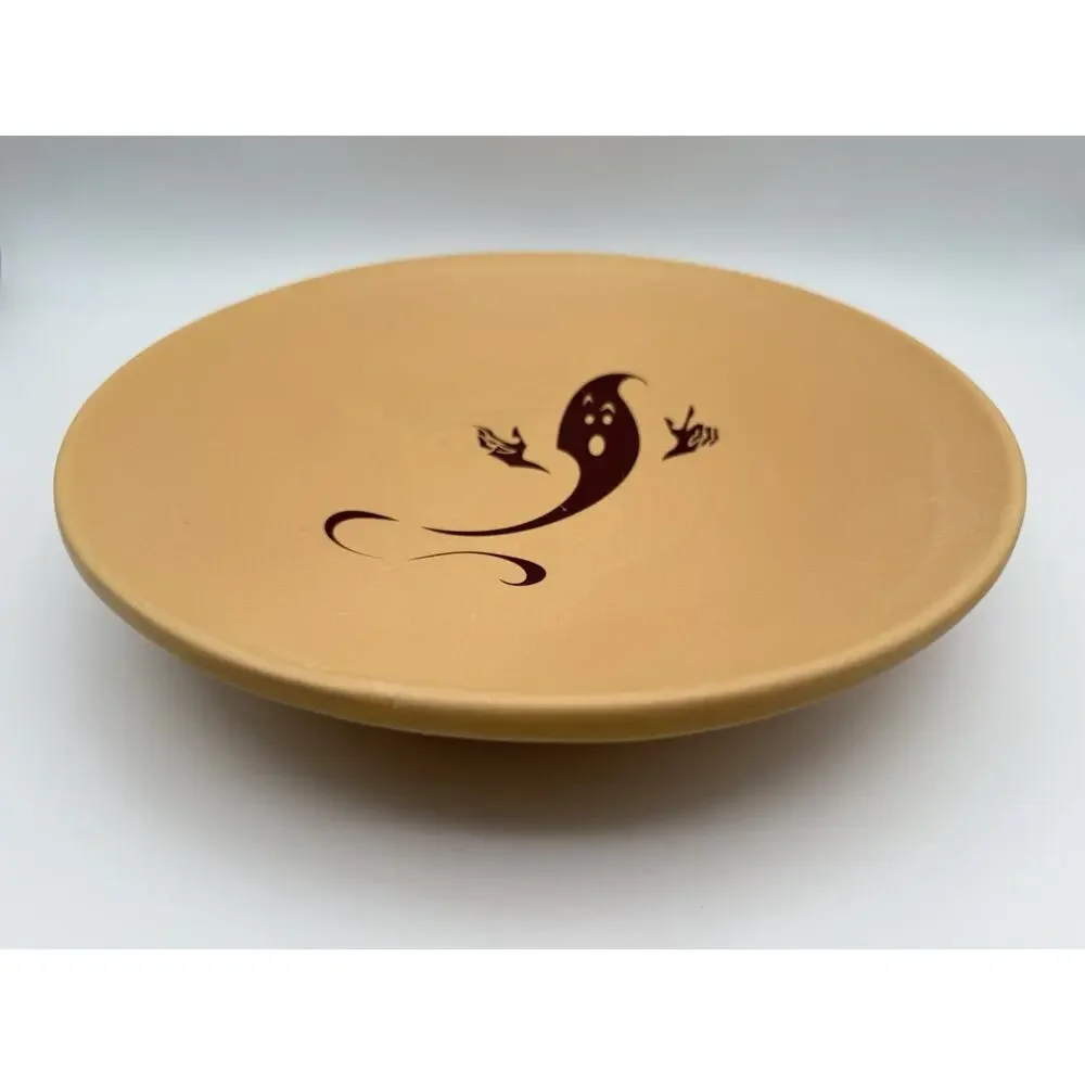 Lonesomeville Pottery Spooky Ghost Bowl 11” Halloween Decor Signed